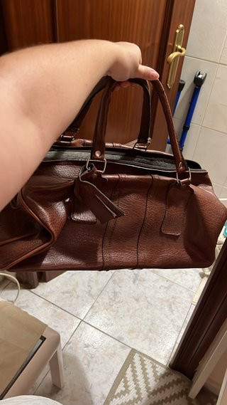 Conjunto Maletas Piel Vintage Marrón