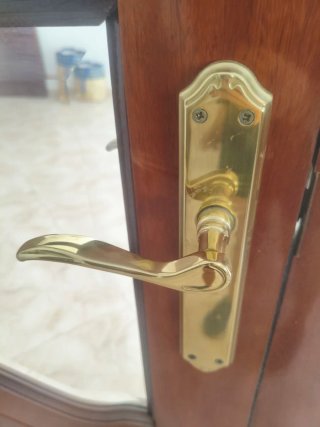 Puertas de madera con cristal