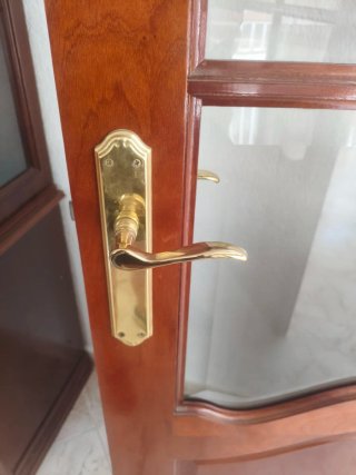 Puertas de madera con cristal