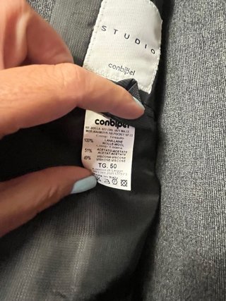 Abito uomo Lanerossi lana grigio tg 50