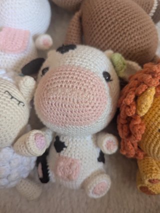 Lote Peluches Ganchillo Animales hechos a mano