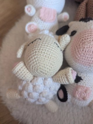 Lote Peluches Ganchillo Animales hechos a mano