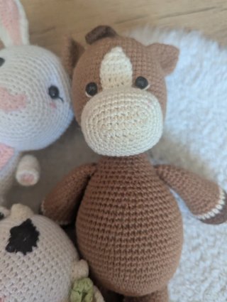 Lote Peluches Ganchillo Animales hechos a mano