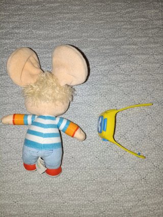 Set Topo Gigio: Peluche + Orologio Interattivo