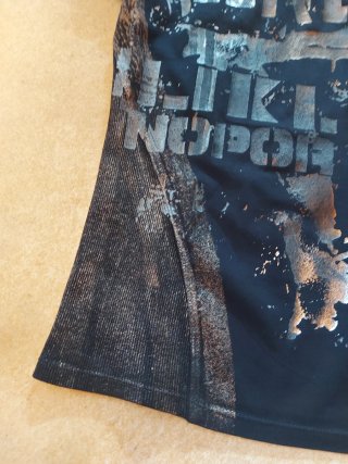 Camiseta Messcalino Negra Estampada Talla 44-46