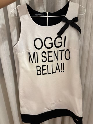 Vestido Rinascimento Preto e Branco