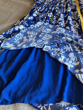 Vestido Tintoretto Azulón Estampado