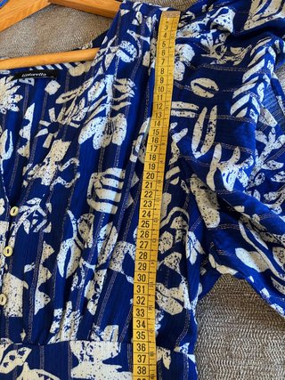 Vestido Tintoretto Azulón Estampado