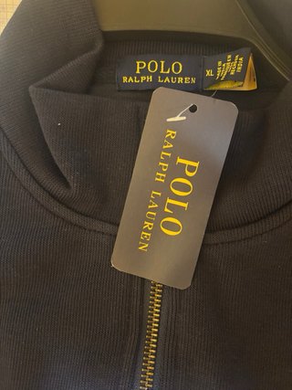 Jersey Polo Ralph Lauren cuello alto azul