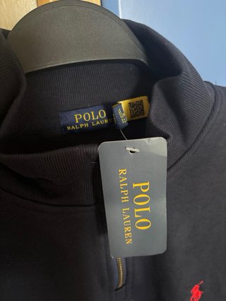 Jersey Polo Ralph Lauren cuello alto azul