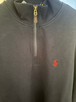 Jersey Polo Ralph Lauren cuello alto azul