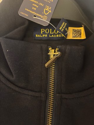 Jersey Polo Ralph Lauren cuello alto azul