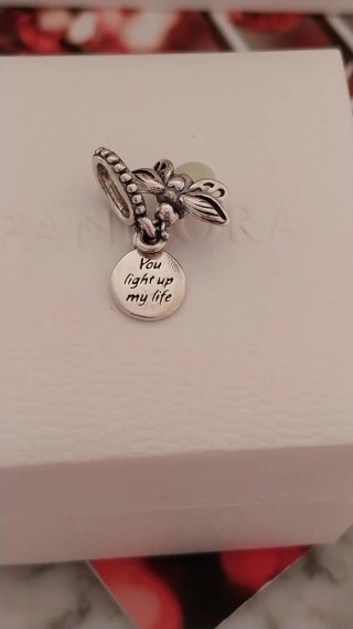 Pandora Charm Abeja y Disco You light up my life