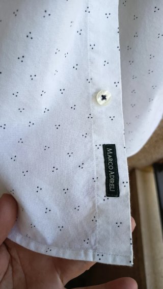 Camisa blanca algodón Marco Adireli