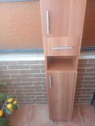 Mueble auxiliar madera baño/cocina/terraza