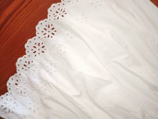 Vestido blanco bordado Zara Talla S