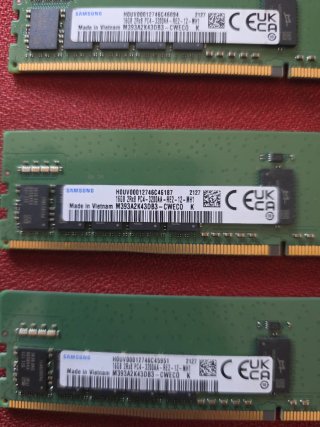 3x Samsung DDR4 16GB RAM