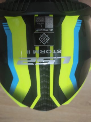 Casco Moto Amarillo y Negro