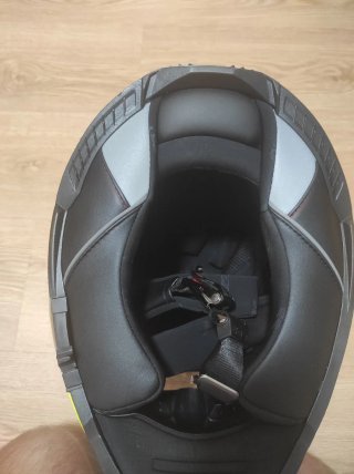 Casco Moto Amarillo y Negro