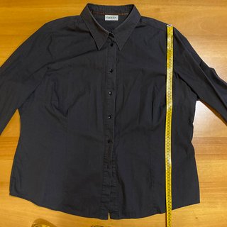 C&A C and A Camicia Manica Lunga Marrone 58 Basic