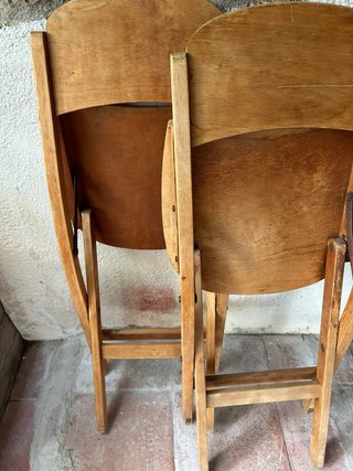 Sedie in legno vintage (2 unità)