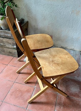 Sedie in legno vintage (2 unità)