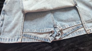 Falda pantalón vaquera desgastada Talla M