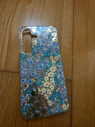 Funda Samsung S25 Flores y Purpurina