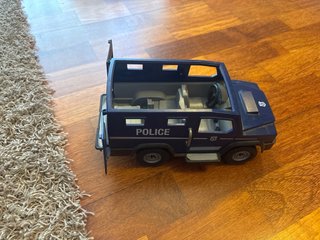 Coche Policía Juguete Azul