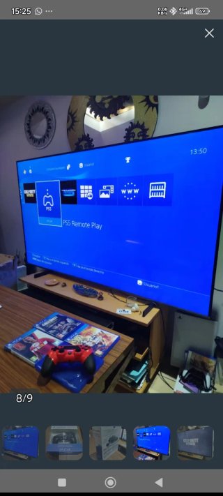 PS4 Slim 1TB + Mando Rojo