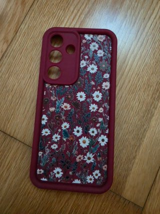 Funda Samsung S25 Floral Borgoña