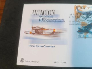 Sobre Primer Día Circulación Aviación Española