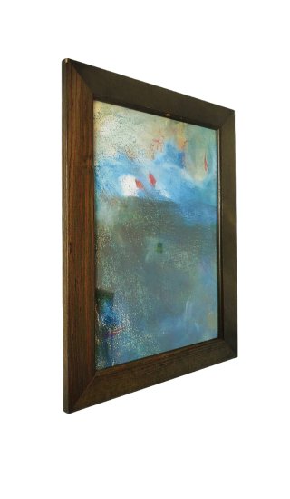 Dipinto su carta + cornice legno| Valuto Offerte