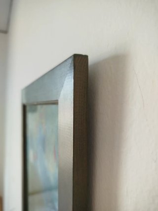 Dipinto su carta + cornice legno| Valuto Offerte