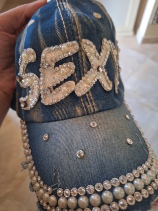 Cappello in denim da baseball  Charro donna