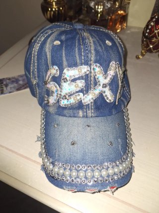 Cappello in denim da baseball  Charro donna