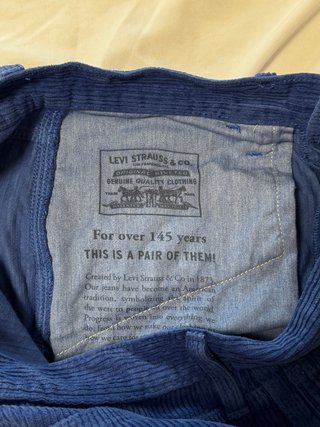 Pantalón pana Levi's azul