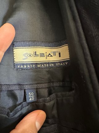 Americana Lino Massimo Dutti Talla 50 Azul