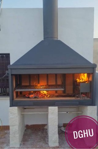 Barbacoa professionale in acciaio D-1