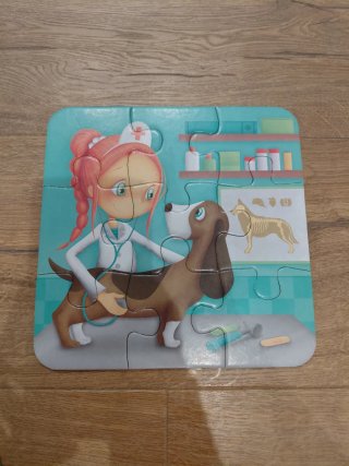 Puzzle infantil veterinario 3+ años