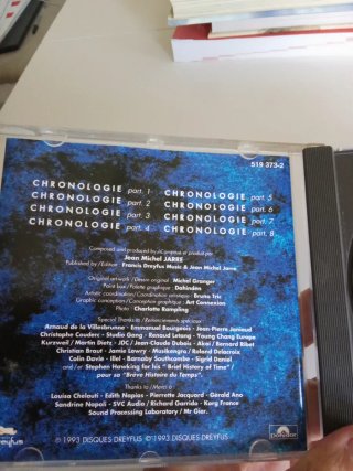CD Jean Michel Jarre Chronologie