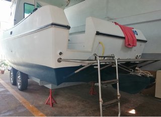 Barco pesca/paseo con remolque