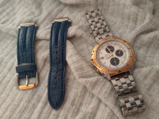 Reloj Seiko SQ 100 Cronógrafo Vintage