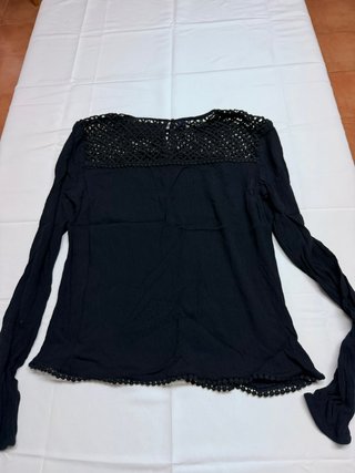 Camiseta Superdry azul marino con encaje M