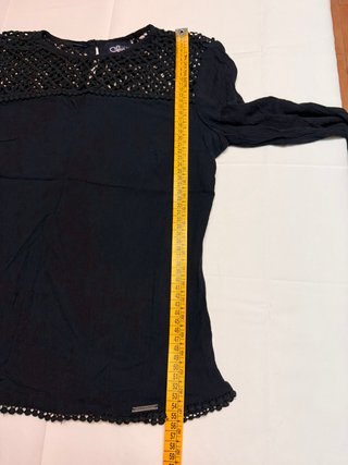 Camiseta Superdry azul marino con encaje M