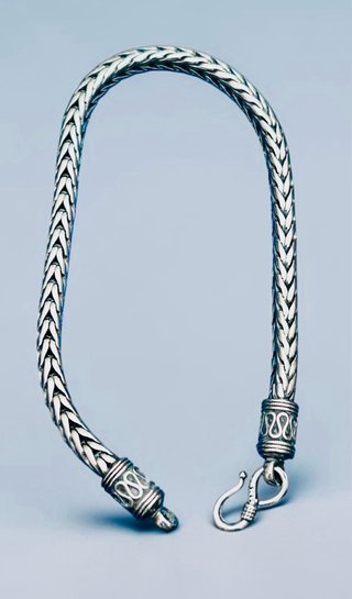 Pulsera Plata 925 Trenzada Artesanal