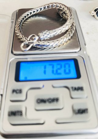 Pulsera Plata 925 Trenzada Artesanal