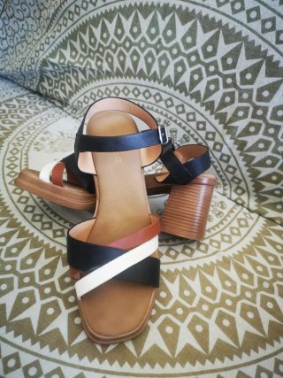 Sandalias de tacón mujer