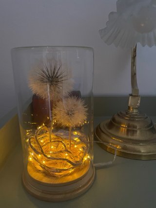 Lámpara Decorativa Diente de León Cristal