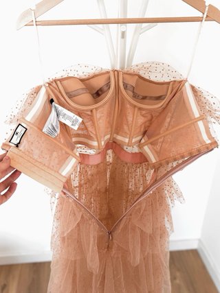 Vestido Elisabetta Franchi Beige Talla 40